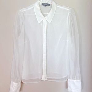 White Sheer Blouse